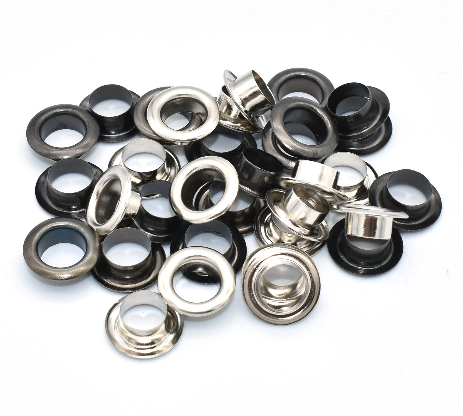 Eyelet Grommets 8mm Grommets Silver/gunmetal Metal Eyelet With Etsy