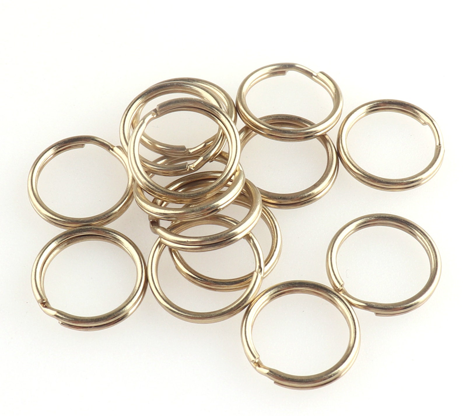 20pcs Jump Ring Split Ring Bronze Key Ring 15mm Key Ring Iron Etsy