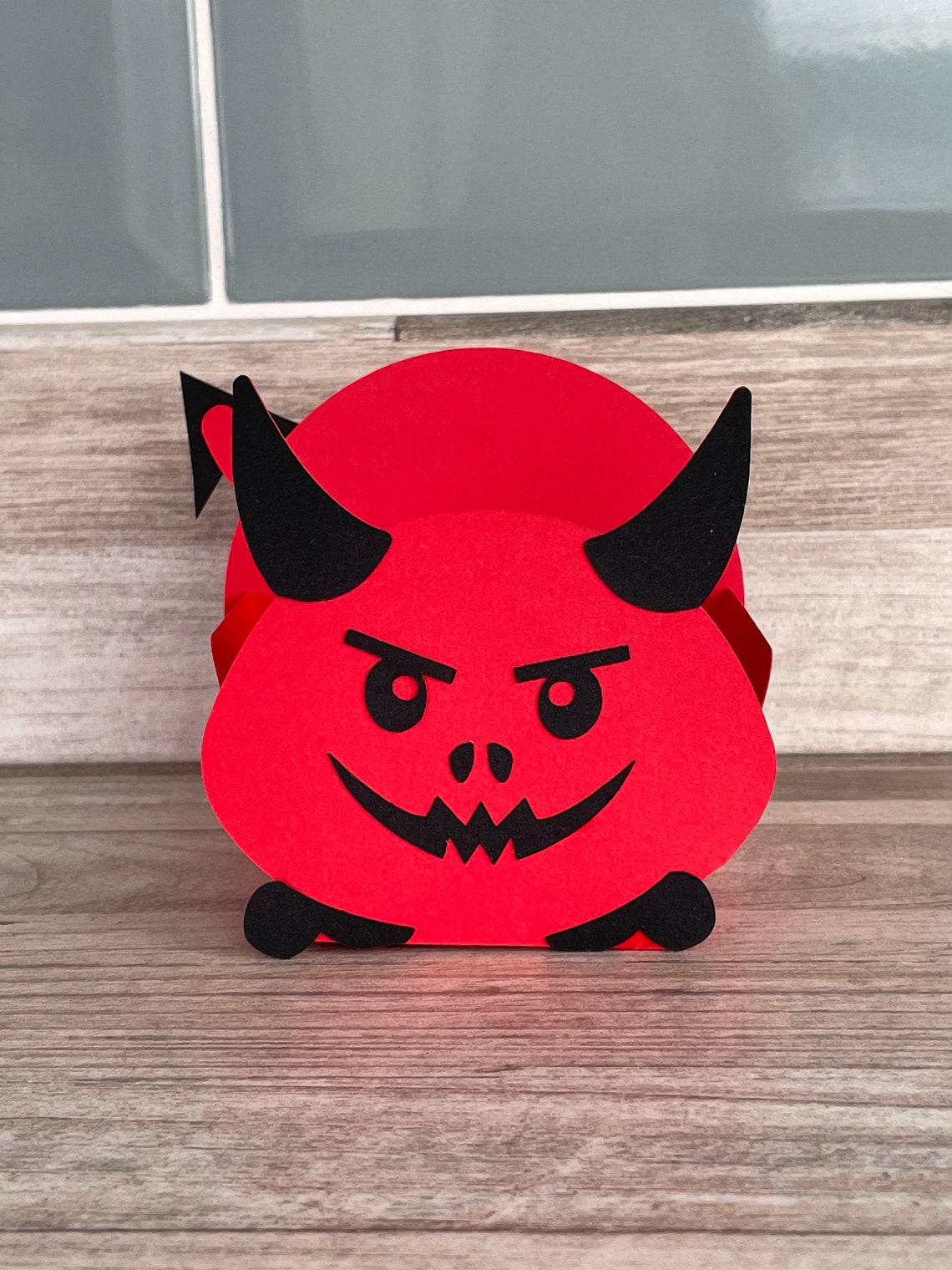 SVG Devil Basket Download Devil Basket Tray Halloween Etsy