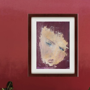Small Abstract Portrait,Abstract Woman Portrait Original Contemporary Oil Painting women colorful abstract painting Deconstructed Art