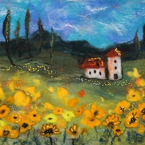 Felted Wool Art,Wool Wall Art, Felted Painting,Wool Artwork,Felted Picture,Sheep Wool Art,F,Eco-friendly Art,Wool Fiber Art,Unique Wool Art