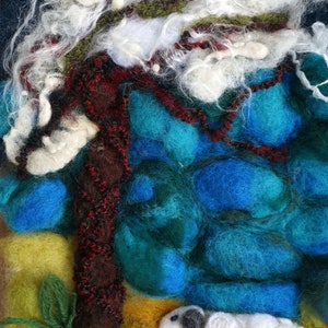 Felted Wool Art,Wool Wall Art, Felted Painting,Wool Artwork,Felted Picture,Sheep Wool Art,F,Eco-friendly Art,Wool Fiber Art,Unique Wool Art