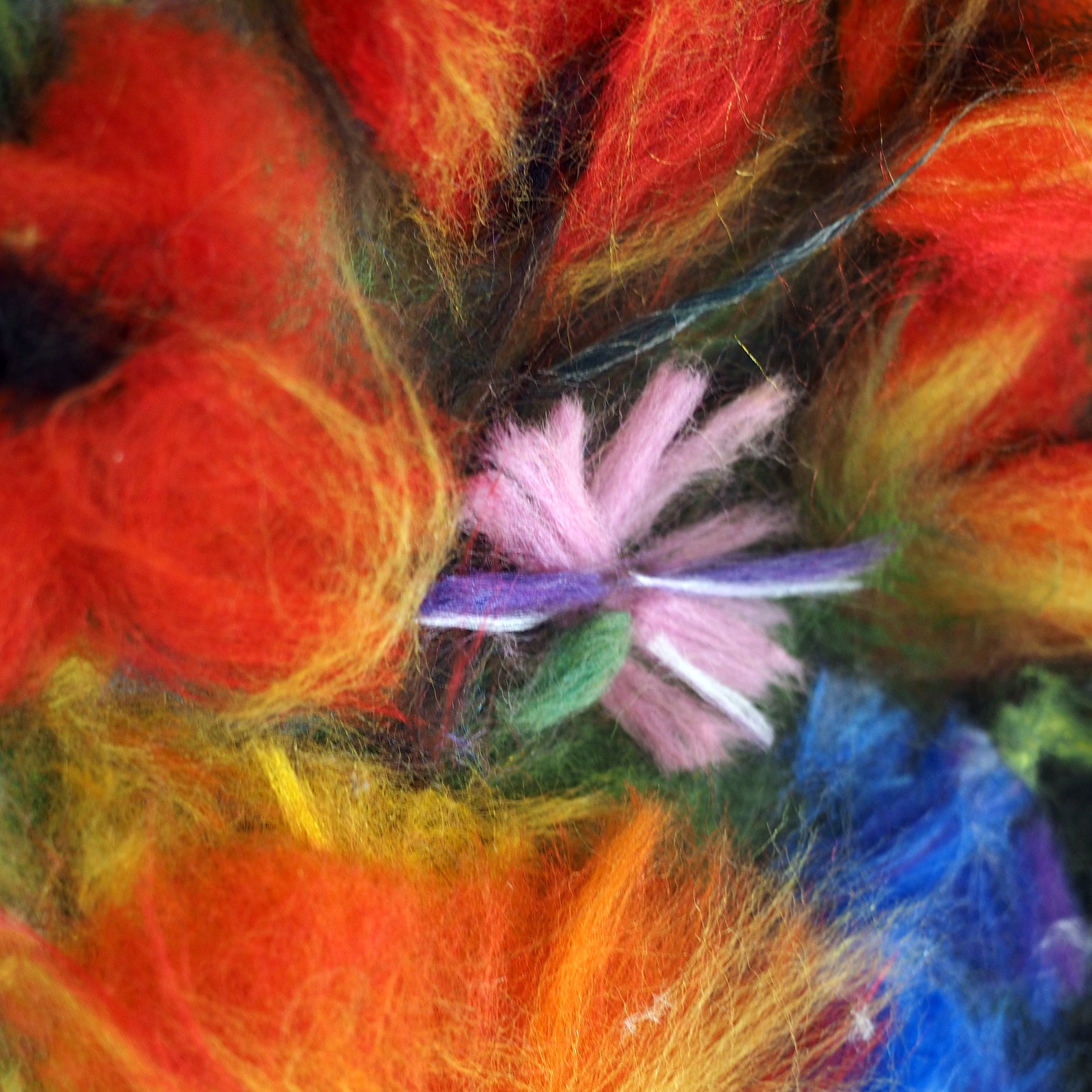 Wool Painting, Wall Art, Handmade Wool Art, Original Felted Painting, Painting From Wool, Wool