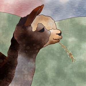 Nougat the Alpaca Poster