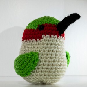 Crochet hummingbird plushie