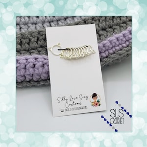 Cat Stitch Markers, no snag stitch markers, stitch counters, progress keepers, removable progress markers, kitty stitch markers, knitting
