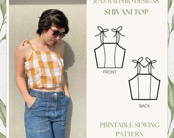 Shivani Top I Sewing Pattern I DIY I Pattern I Top I Pattern + Tutorial I Easy pattern I Sewing Tutorial I Summer Top I PDF Pattern