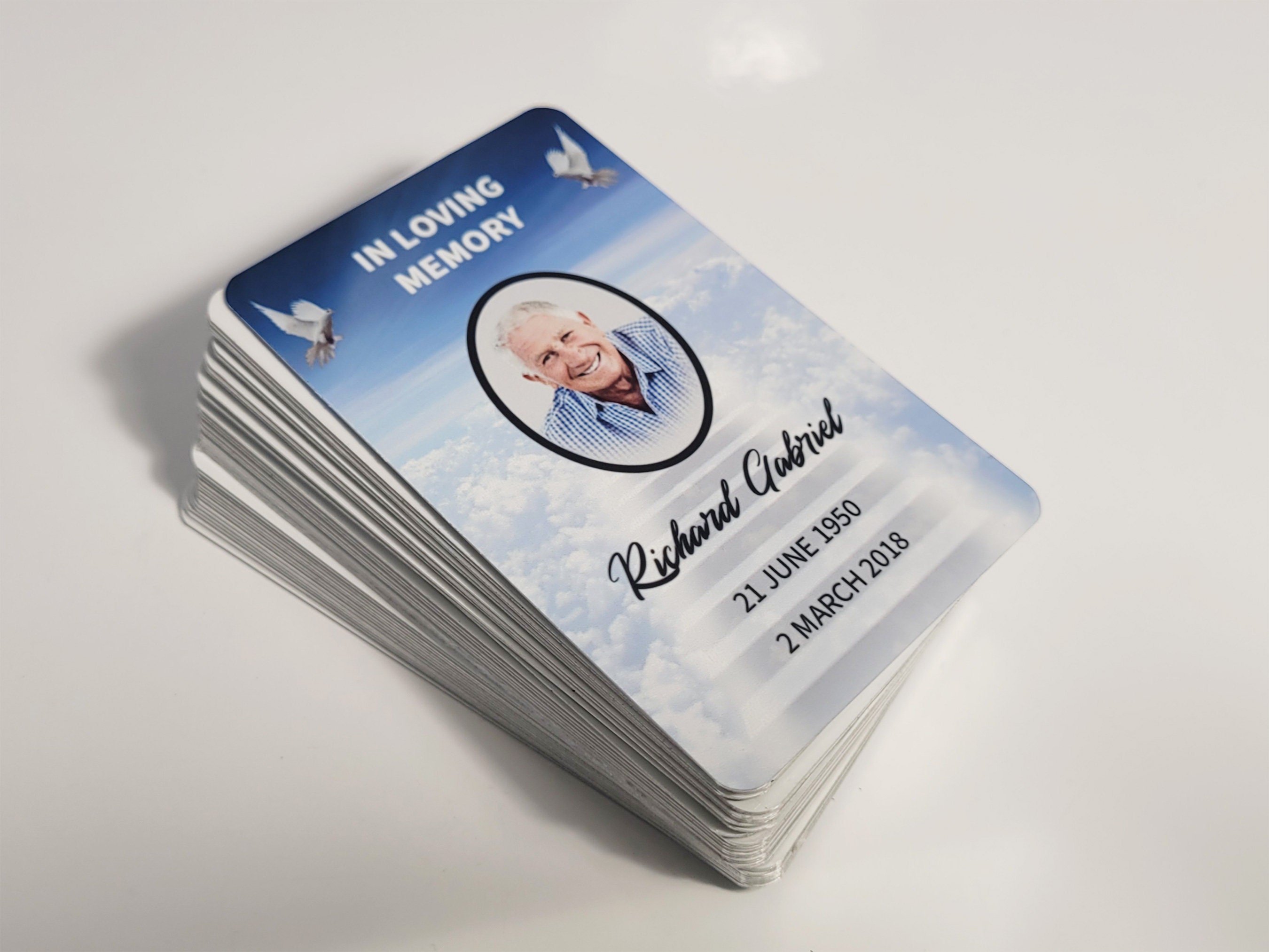 Memorial Card, Memorial Gift Card, Memorial Wallet Card, Purse Photo