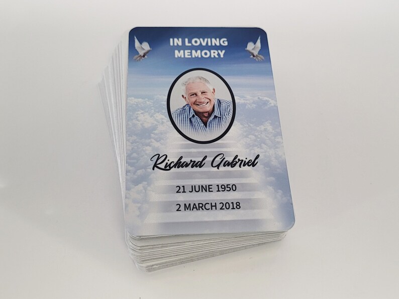 Memorial Card, Memorial Gift Card, Memorial Wallet Card, Purse Photo