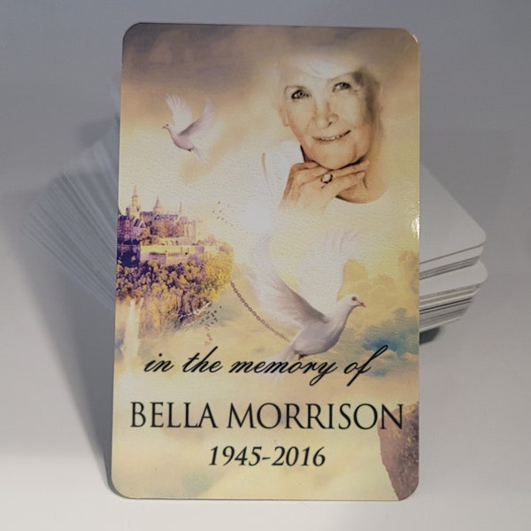 Memorial Wallet Card Etsy