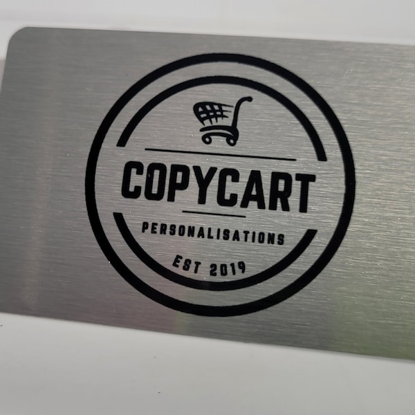 Silver Aluminium Metal Business Cards Personalised , Custom made, VIP cards, Membership Cards, Branded Giveaways, Calling Cards Silver Metal