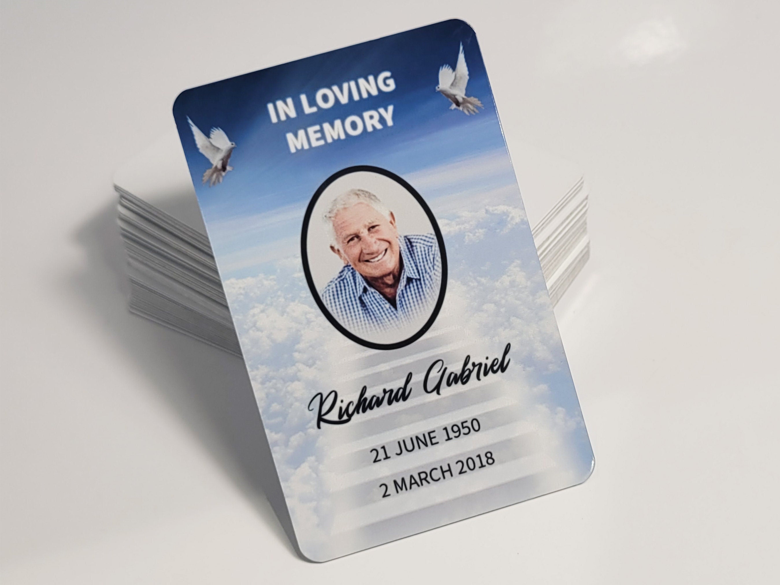 Memorial Card, Memorial Gift Card, Memorial Wallet Card, Purse Photo