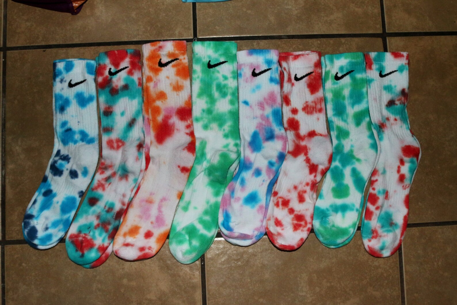 Tie Dye Nike Socks Etsy