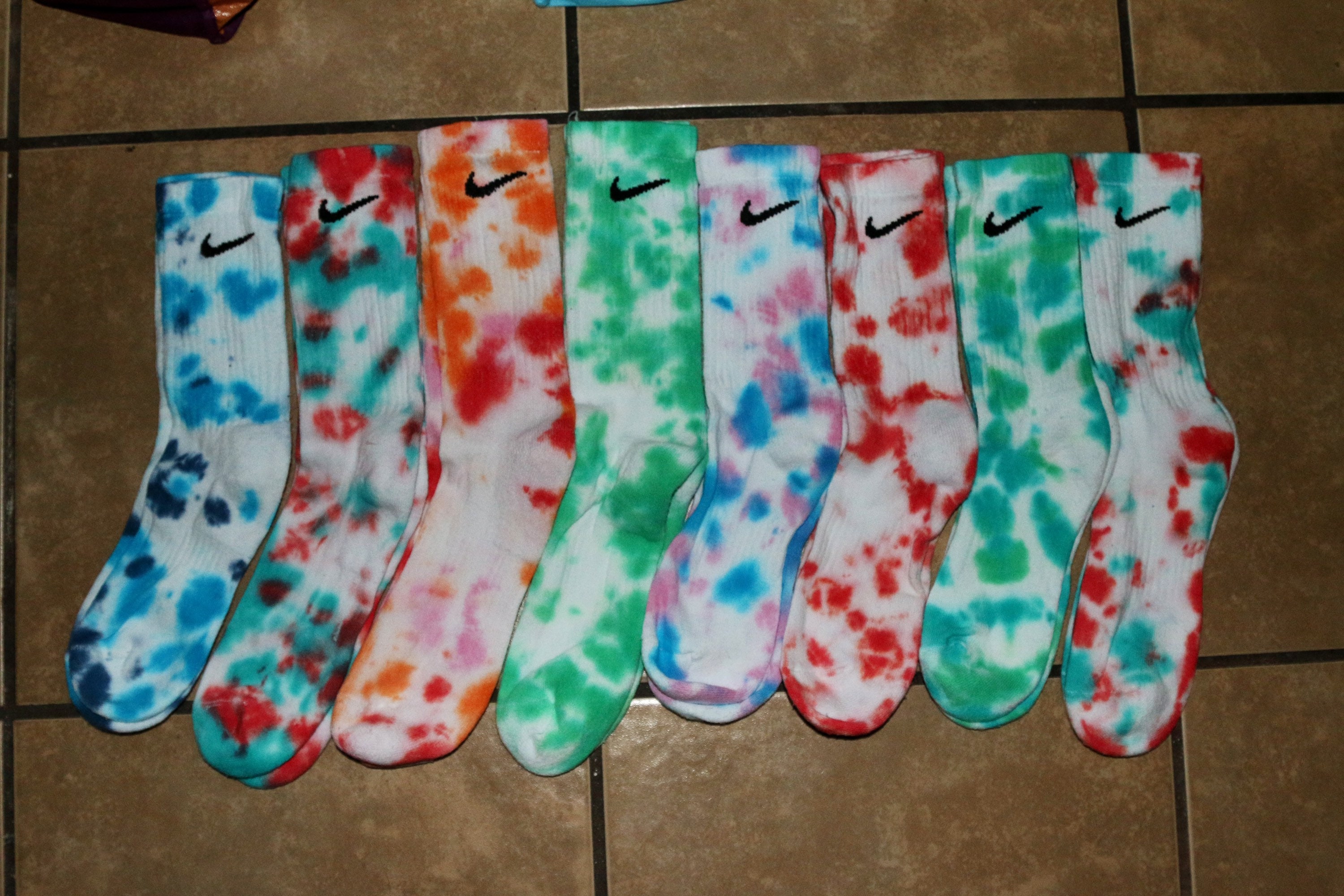 Tie Dye Nike Socks Etsy