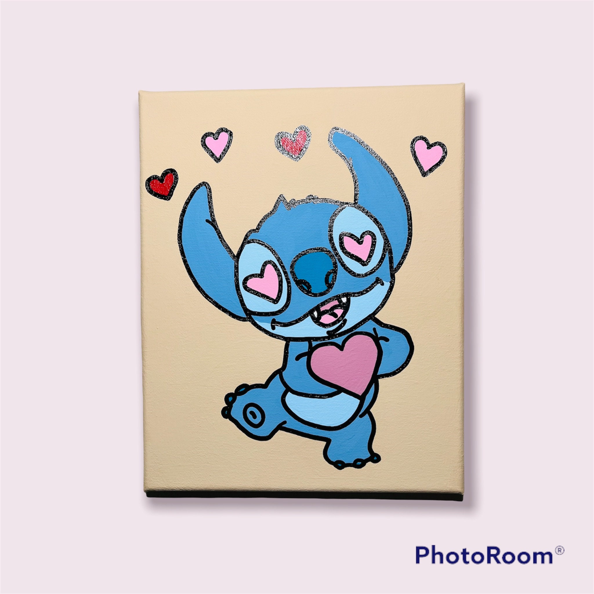 Stitch in Love Hearts Gift Acrylic Painting Couples Gift - Etsy Finland Stitch in Love Hearts Gift Acrylic Painting Couples Gift - Etsy Finland