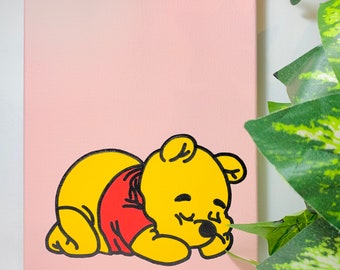 Winnie Pooh Sleeping Etsy