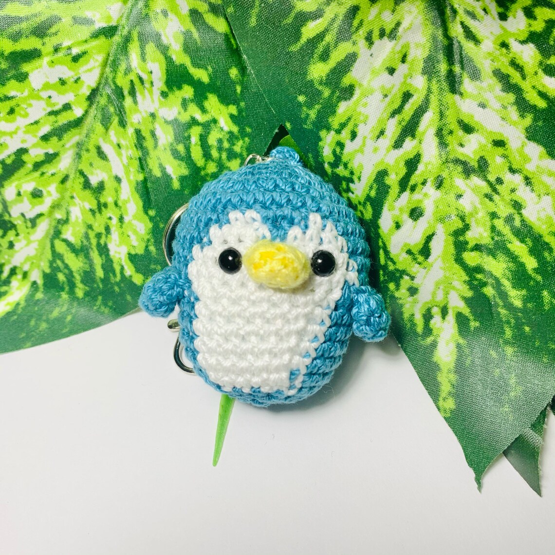Crochet baby penguin keychain plushie 100 cotton blend Etsy