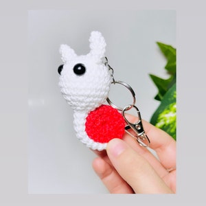 Crochet baby snail keychain plushie 100% cotton blend plushie keychain amigurumi kawaii chibi