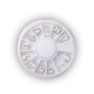 Rhinestone Large Nail Decoration 12 styles
