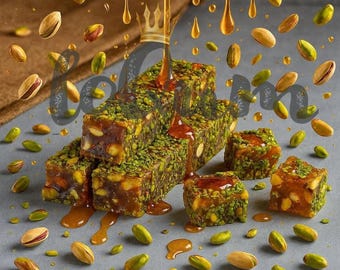 Verse handgemaakte honingpistache Turks fruit