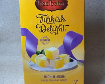 Delicias turcas con sabor a limón Hacibaba 125 g