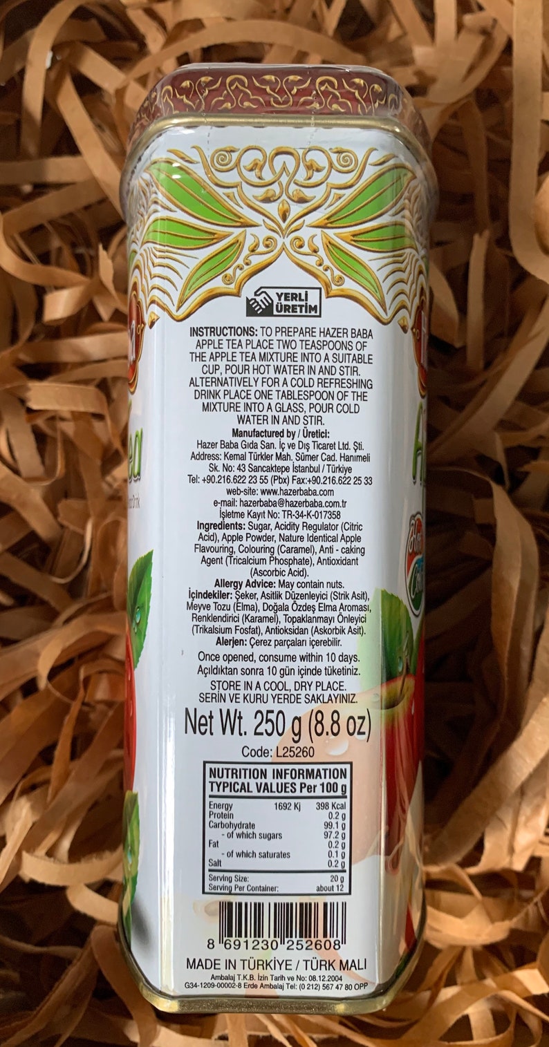 Hazerbaba Turkish Green Apple Tea Etsy