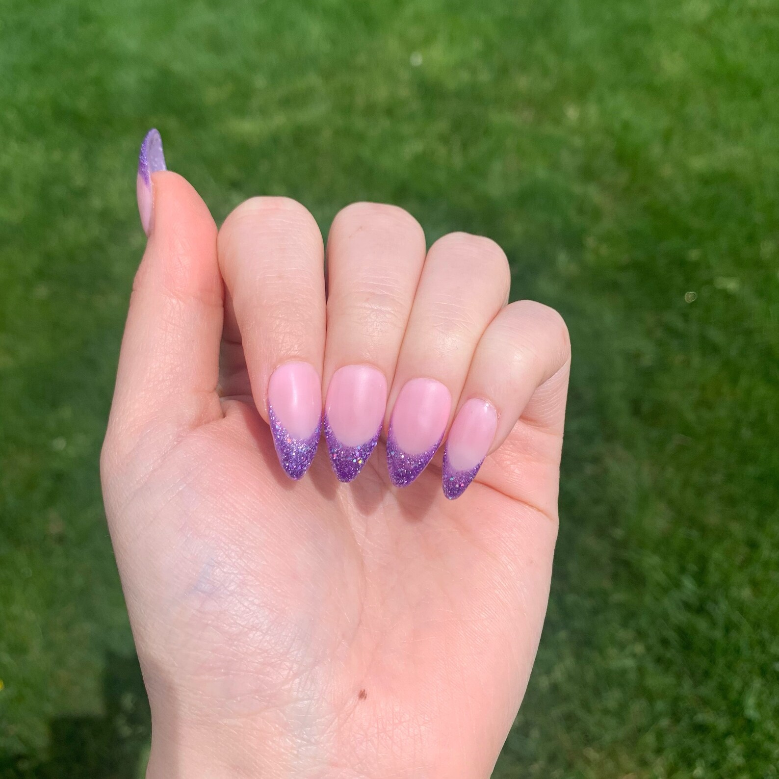 Dancing Queen Cute Sparkly Y2K French Tip Press On Nails | Etsy