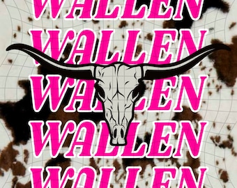 Morgan Wallen, WALLEN heat transfer sublimation design