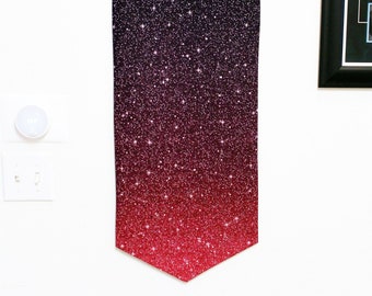 Galaxy Purple Pink Ombre Pin Banner | Extra Long Pin Banner | Enamel Pin Display Banner | Pin Organizer | Space Pin Banner