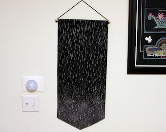 Shooting Star Pin Display Banner – Extra Long Black Wall Hanging