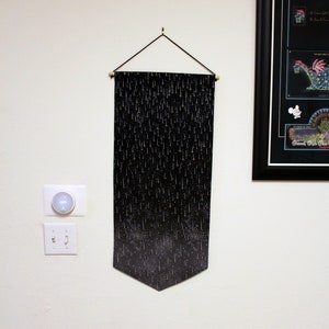 Shooting Star Extra Long Pin Banner Black - Pin Display Banner - Pin Organizer - Pin Wall Hanging