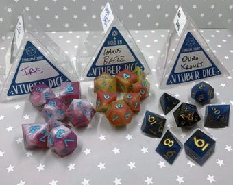 Holo EN Promise Inspired Dice Set | Handmade Hololive Dice | IRyS Kronii Hakoz Baelz Inspired Dice