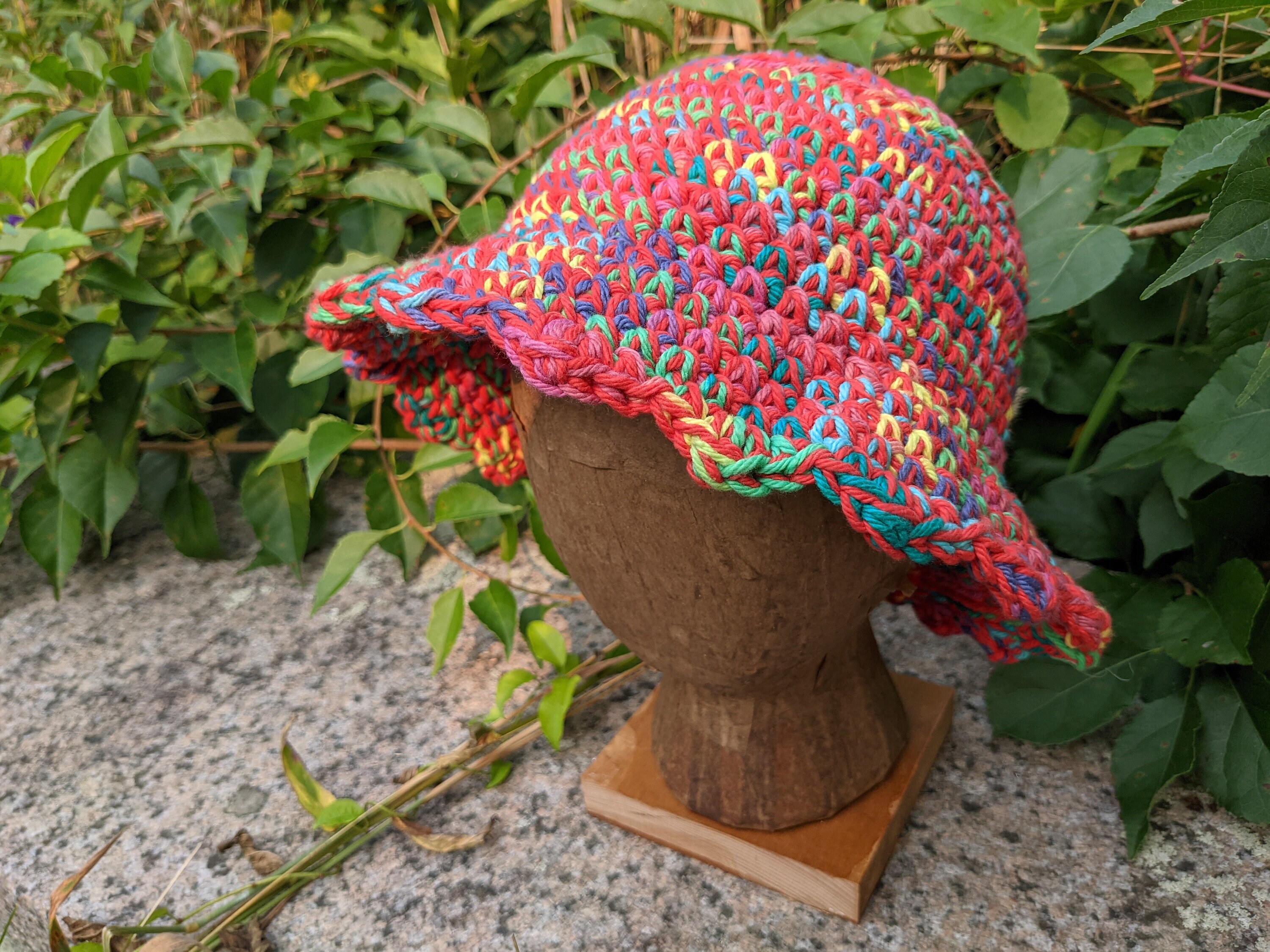 Handmade Crochet Bucket Hat Rainbow & Red Crochet Bucket Hat - Etsy UK