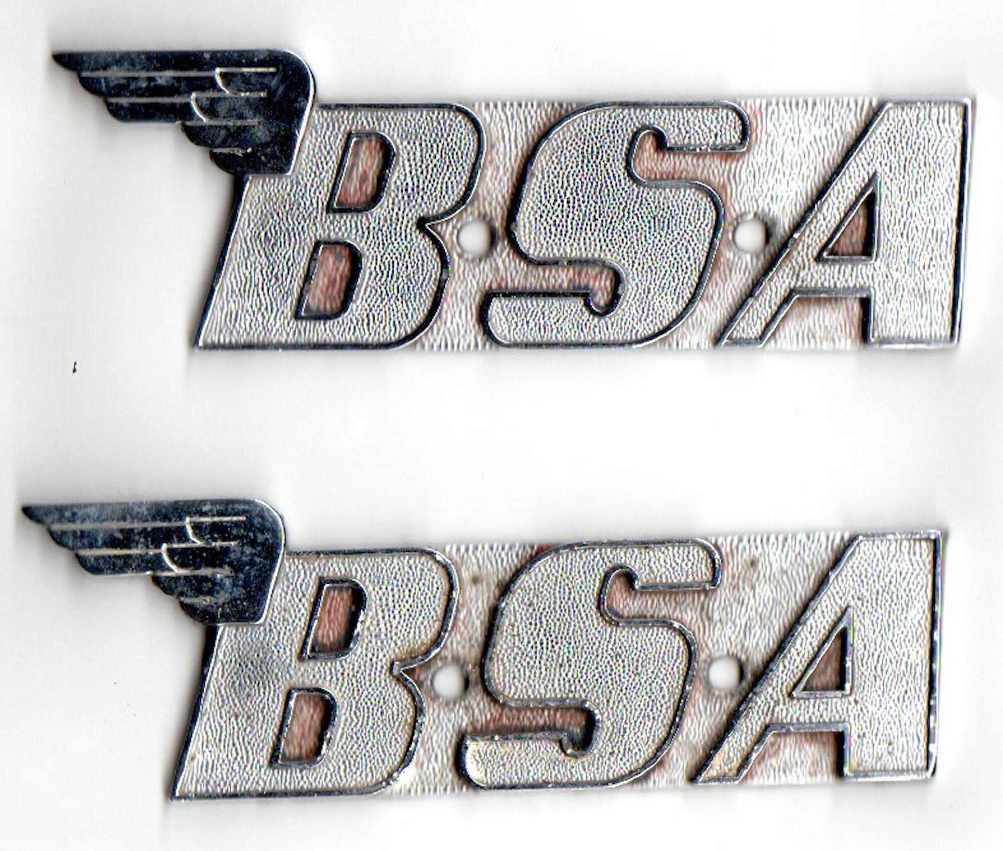 Pair of Original BSA Gas Tank Badges Fits A65 OIF 1971 1972 Etsy