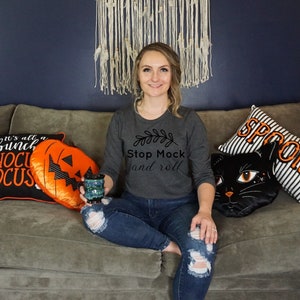 Dark Grey Heather 3501 Halloween Long Sleeve MockUp, Bella Canvas 3501 Mockup, Dark Grey Heather Fall Mock, 3501 Mockup, Bella Canvas Mocks