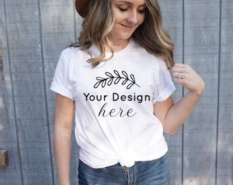Bella Canvas 3001 Mockup, Bella Canvas White Shirt Mockup, T-shirt Mockup, Model Mock up, Bella Canvas White, 3001 White Mockup, Cute Mocks