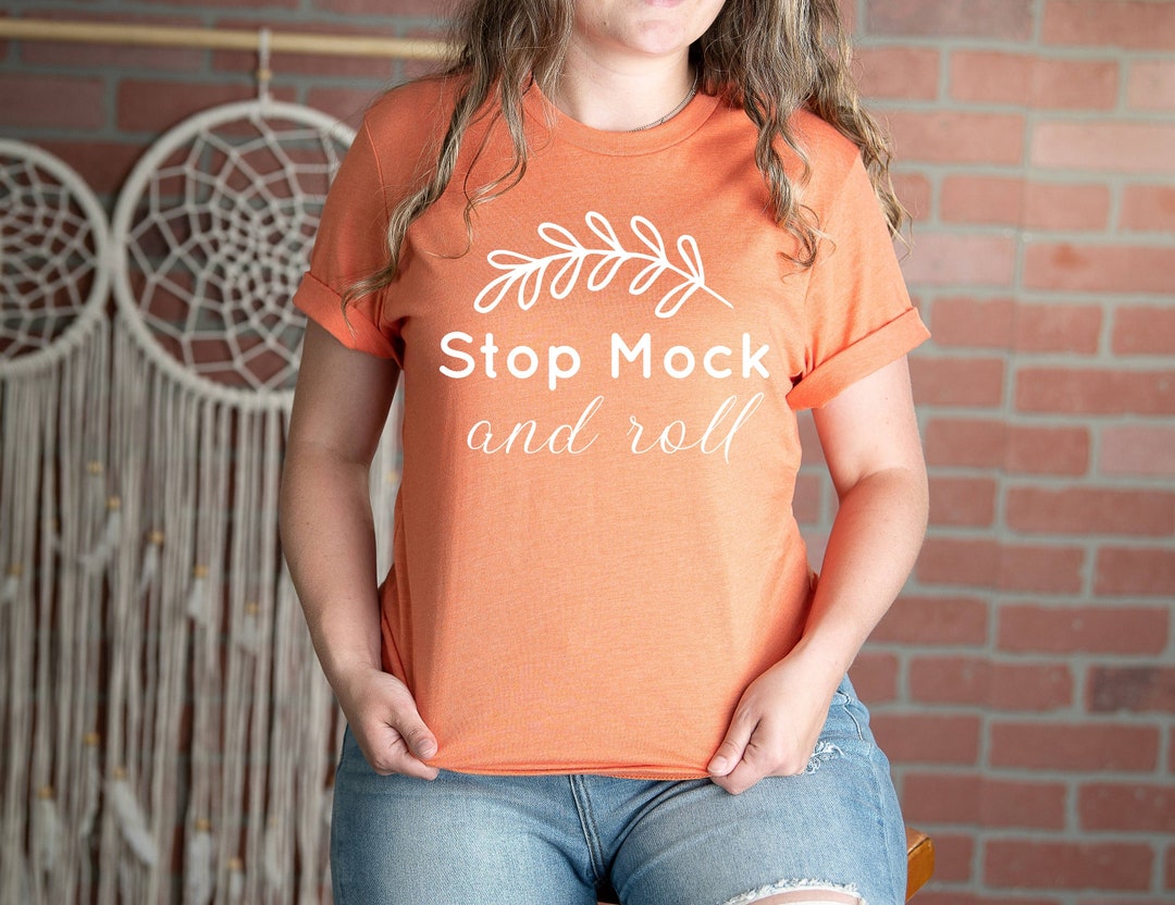 Heather Orange Bella Canvas 3001 Mockup Heather Orange 3001 - Etsy