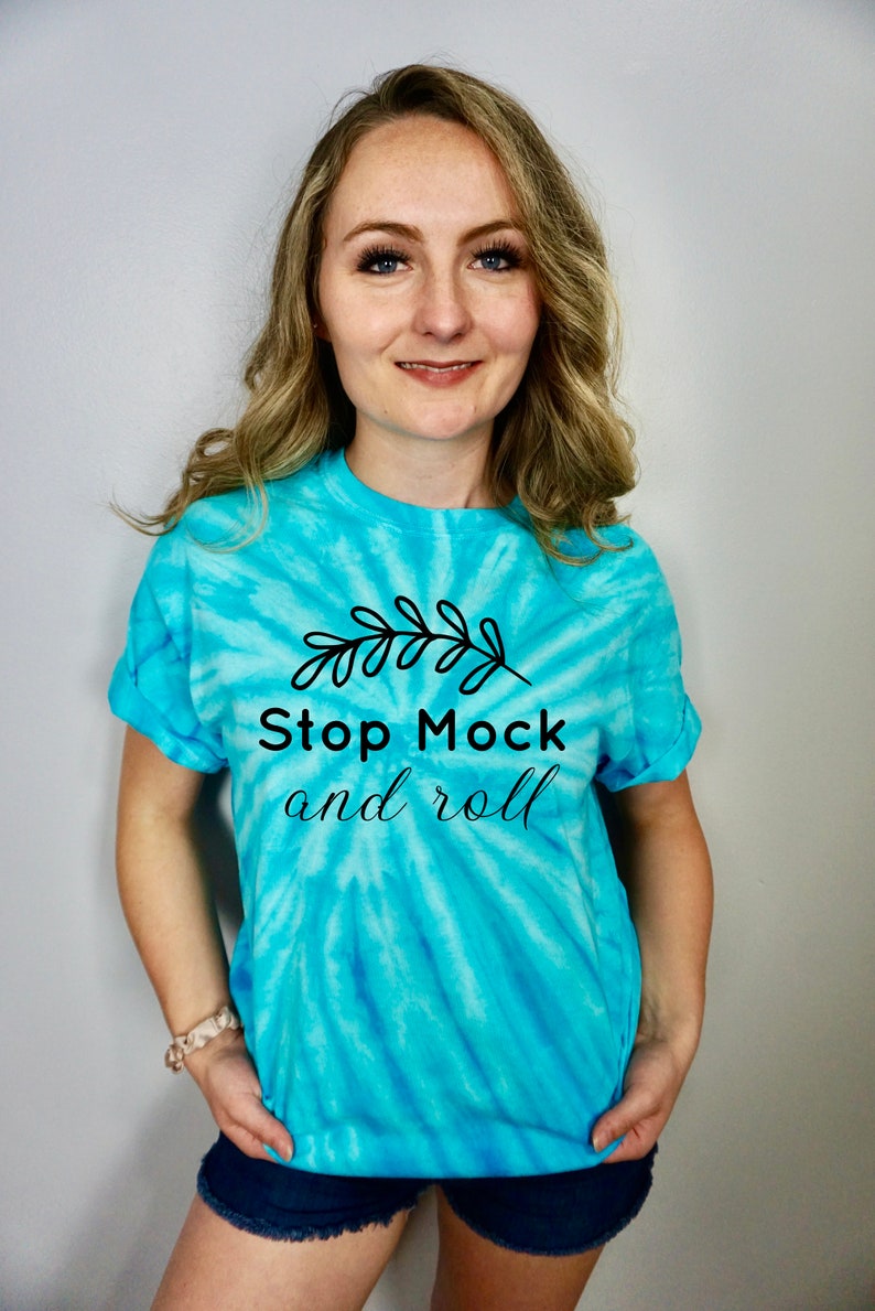 Turquoise Tie-dye Cyclone Mockup Bundle, Turquoise 5000 Tie Dye Mock Up ...