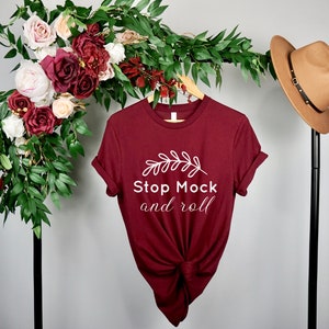 Bella Canvas 3001 Mockup, Bella Canvas Maroon Shirt Mockup, Tshirt Mockup, Cute Fall Mock up, Bella Canvas Maroon, 3001 Summer Mockup Maroon