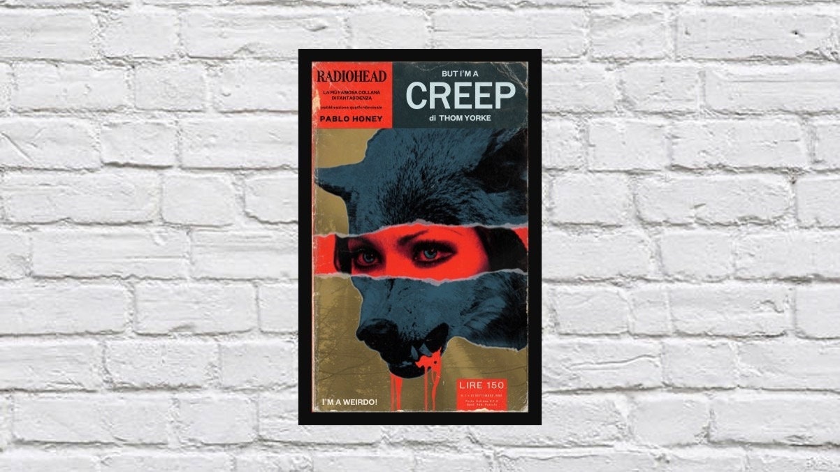 Creep - A Radiohead pulp noir Italian trade paperback poster