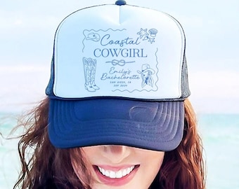 Beach Bachelorette Trucker Hats, Costal Bachelorette Party  display picture 1