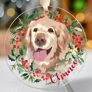 Etsy custom dog ornament on sale