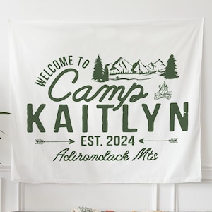 Bachelorette Party Decor, Camp Bachelorette Banner Glamping Bachelorette Tapestry, Custom Bachelorette Banner, Custom Camp Bachelorette