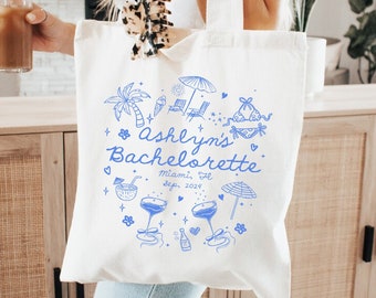 Club Bachelorette Tote, Custom Bachelorette Totes, Bridesmaid Gift Bags ...