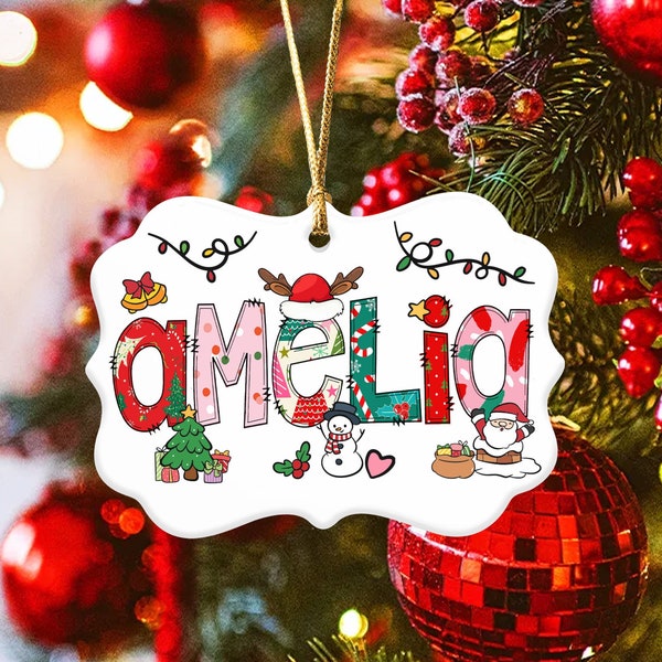 Personalized Christmas Ornaments, Custom Name Ornaments, Christmas Gift, Christmas Ornaments, Kids Ornaments, Personalized Ornaments 2023