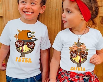 Custom Thanksgiving Shirt, Kids Thanksgiving Shirt, Fall Kids Shirt, Thanksgiving Gobble Gobble Shirt, Funny Turkey Shirt, Thanksgiving Gift