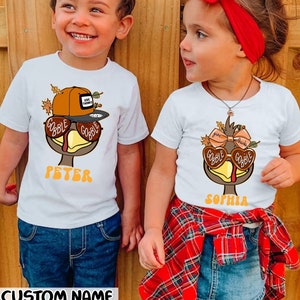 Custom Thanksgiving Shirt, Kids Thanksgiving Shirt, Fall Kids Shirt, Thanksgiving Gobble Gobble Shirt, Funny Turkey Shirt, Thanksgiving Gift