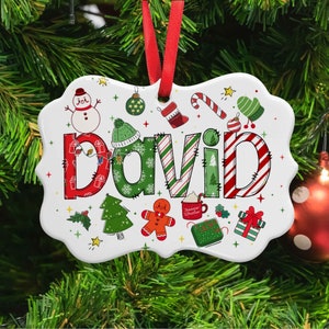 Personalized Christmas Ornaments, Custom Kid Name Ornament, Kid Christmas Gifts, Christmas Ornaments, Christmas Ornaments 2023, Kid Ornament