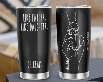 Personalized Gifts for Dad From Daughter, Funny Fathers Day Gift, Dad Tumbler, Fathers Day Tumbler, Custom Tumbler, Daughter to Father Gift