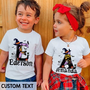Kids Halloween Shirt, Personalized Halloween Name Shirt, Customized Name Kids Shirt, Boys Halloween Shirt, Custom Halloween Toddler Shirt